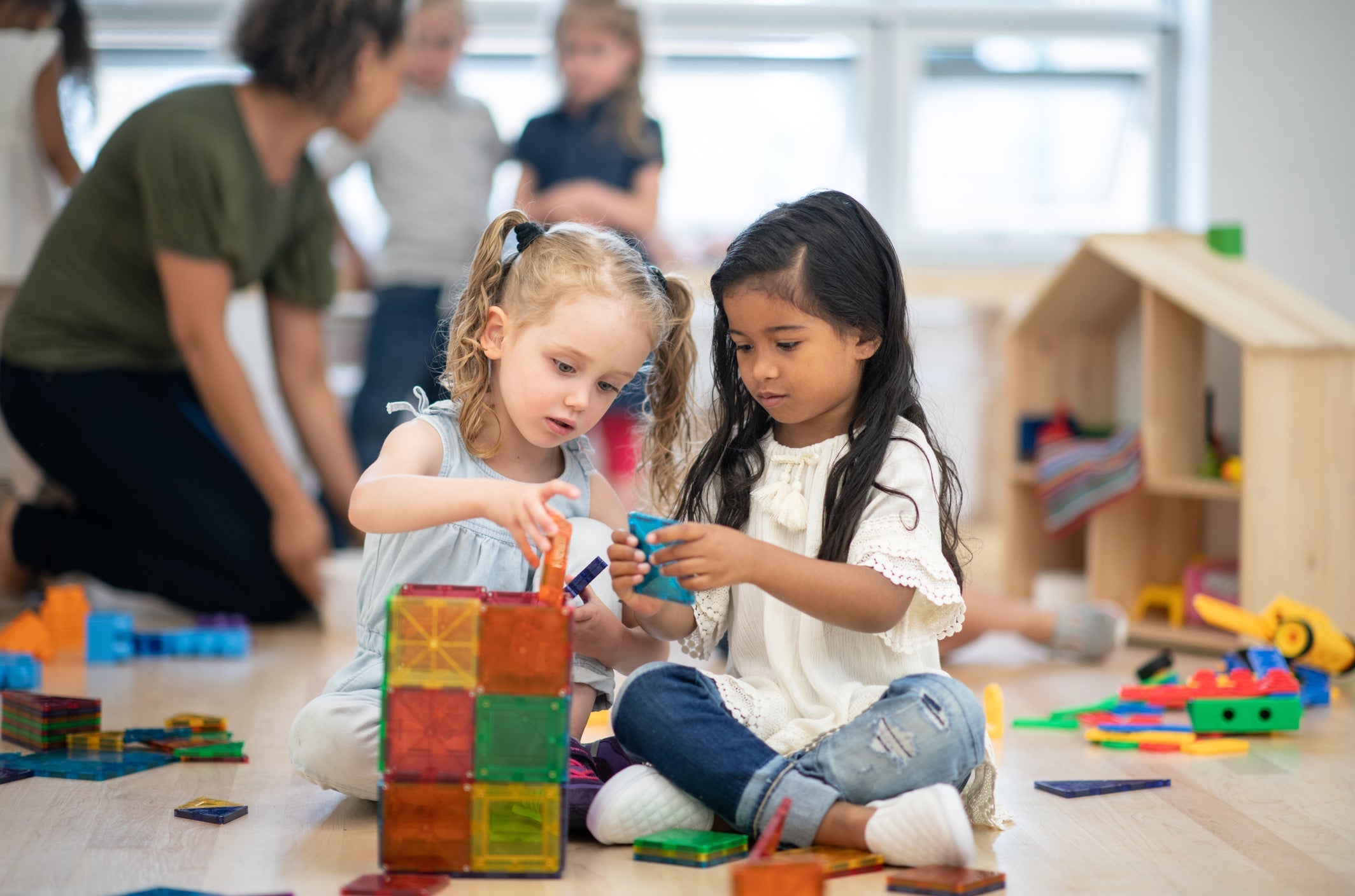 children learning