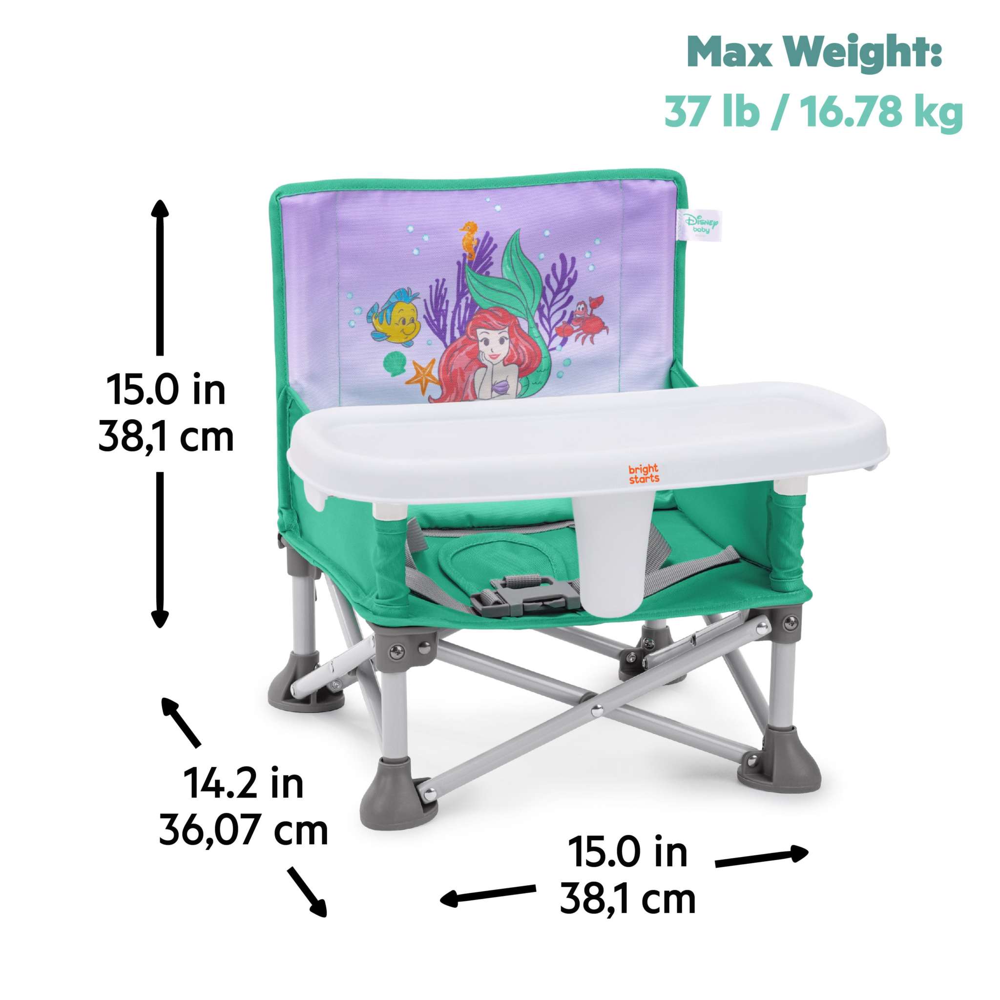 Bright Starts Disney Little Mermaid Pop ‘N Sit Booster