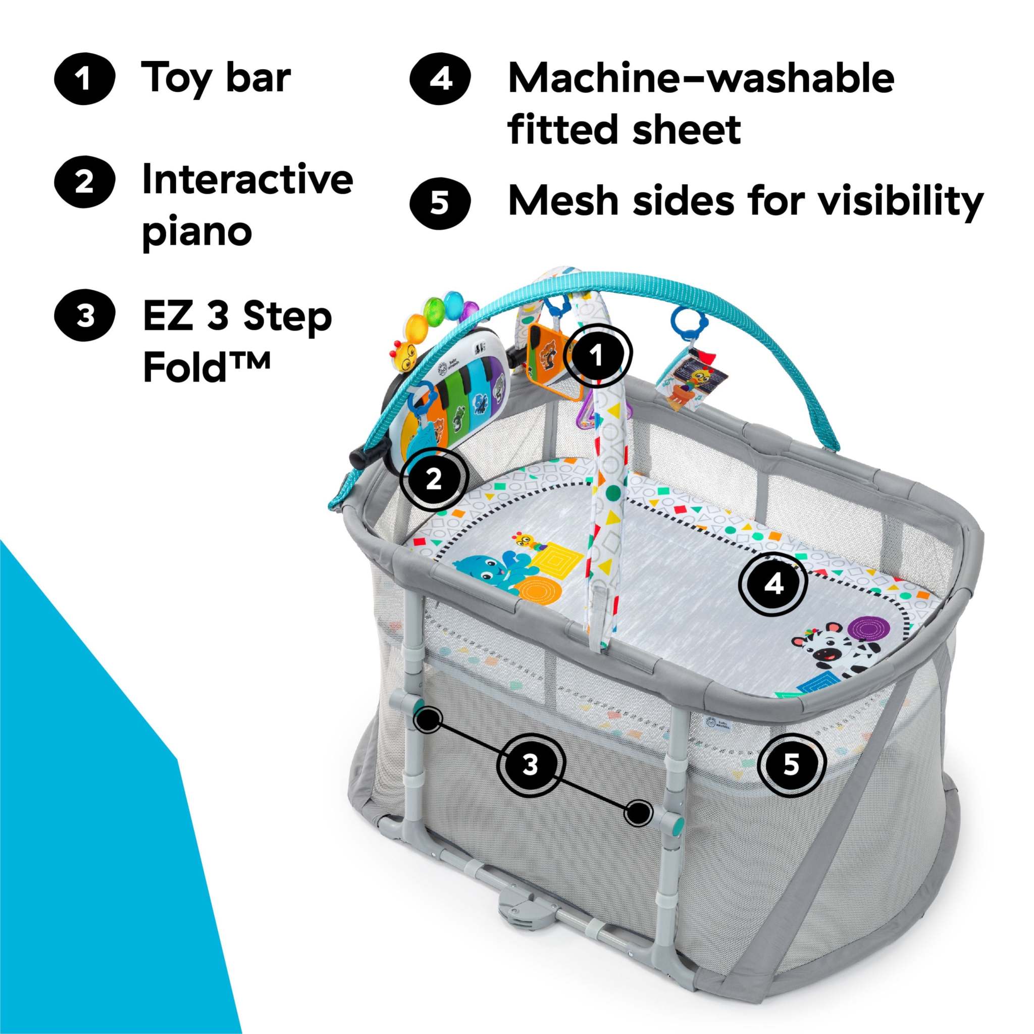 Kick & Snooze 3-in-1 Playard by Baby Einstein