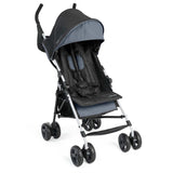 Ingenuity 3Dmini Convenience Stroller in Slate, lightweight and compact design, features durable steel frame, multi-position recline, and storage options.
