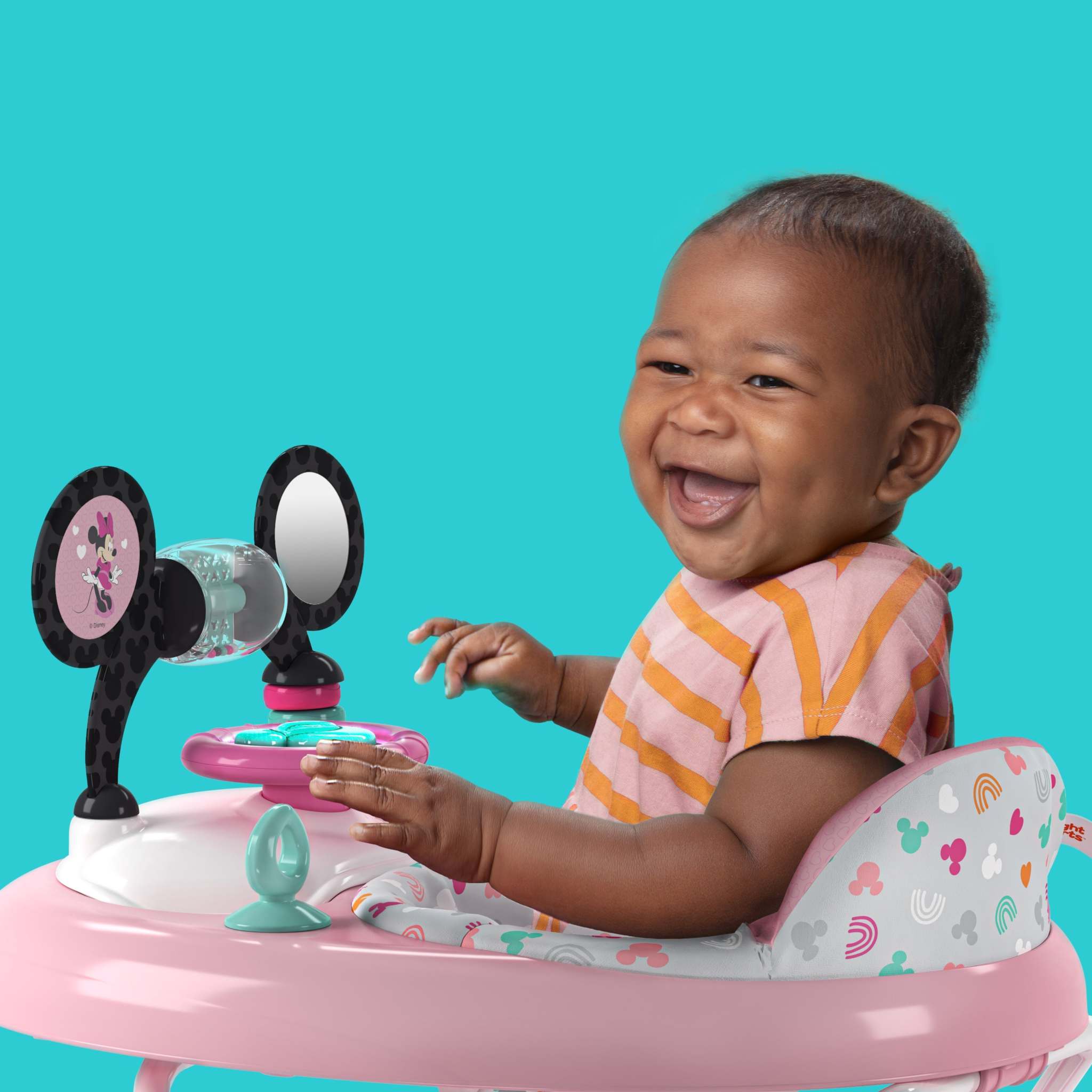 Disney Baby Minnie Mouse Tiny Trek Walker, Forever Besties 2-in-1 Walker