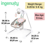 Ingenuity InLighten Soothing Swing Comfort for Babies