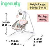 Ingenuity InLighten Soothing Swing Comfort for Babies