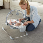 SmartBounce Automatic Bouncer - Braden with 2-speed settings and plush fabrics for infants.