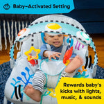 baby in a kick to it opus musical infant to toddler rocker