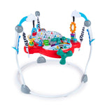 Baby Einstein Airplane Adventure 2-in-1 Activity Jumper with multi-sensory features, adjustable seat, and interactive toys.