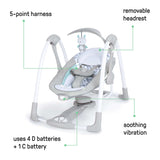convertme swing-2-seat portable swing - raylan