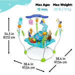 Disney Baby Finding Nemo Sea of Activities Jumper with 360-degree rotating seat, interactive toys, and adjustable height for babies up to 12 months and 25 lbs
