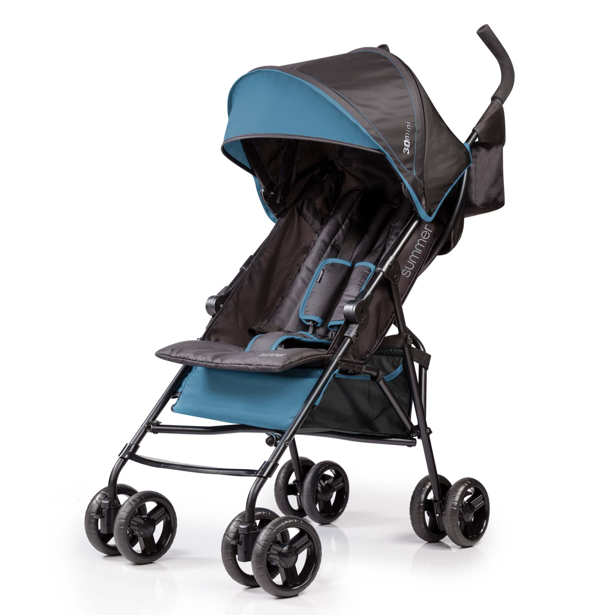 Lightweight Summer by Ingenuity 3Dmini convenience stroller with padded seat and sun visor.