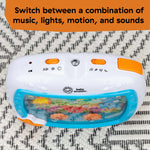 Baby Einstein Sea Dreams Soother for babies with music, lights, motion, and sounds.