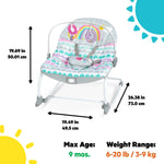 rosy rainbow infant to toddler rocker
