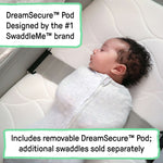 baby in a dreamsecure 2-in-1 co-sleeping bassinet
