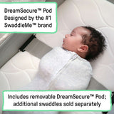 baby in a dreamsecure 2-in-1 co-sleeping bassinet