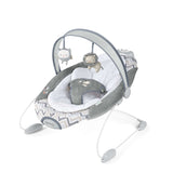 SmartBounce Automatic Bouncer - Braden with plush seat and overhead toy bar.