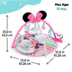 MINNIE MOUSE Forever Besties Activity Gym for babies, featuring pink theme, detachable toys, melodies, and lights.