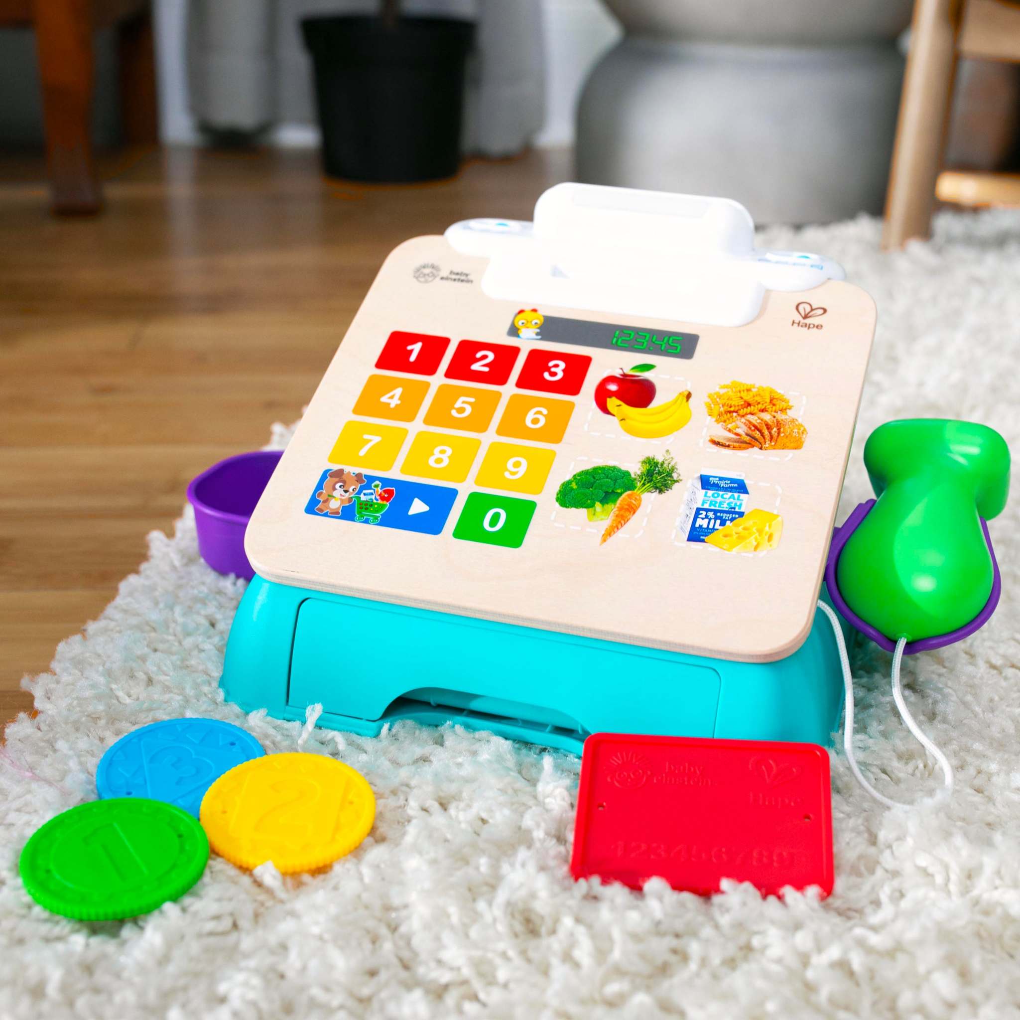 magic touch cash register pretend to check out toy