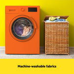 Machine-washable fabrics for Whimsical Wild Portable Swing.