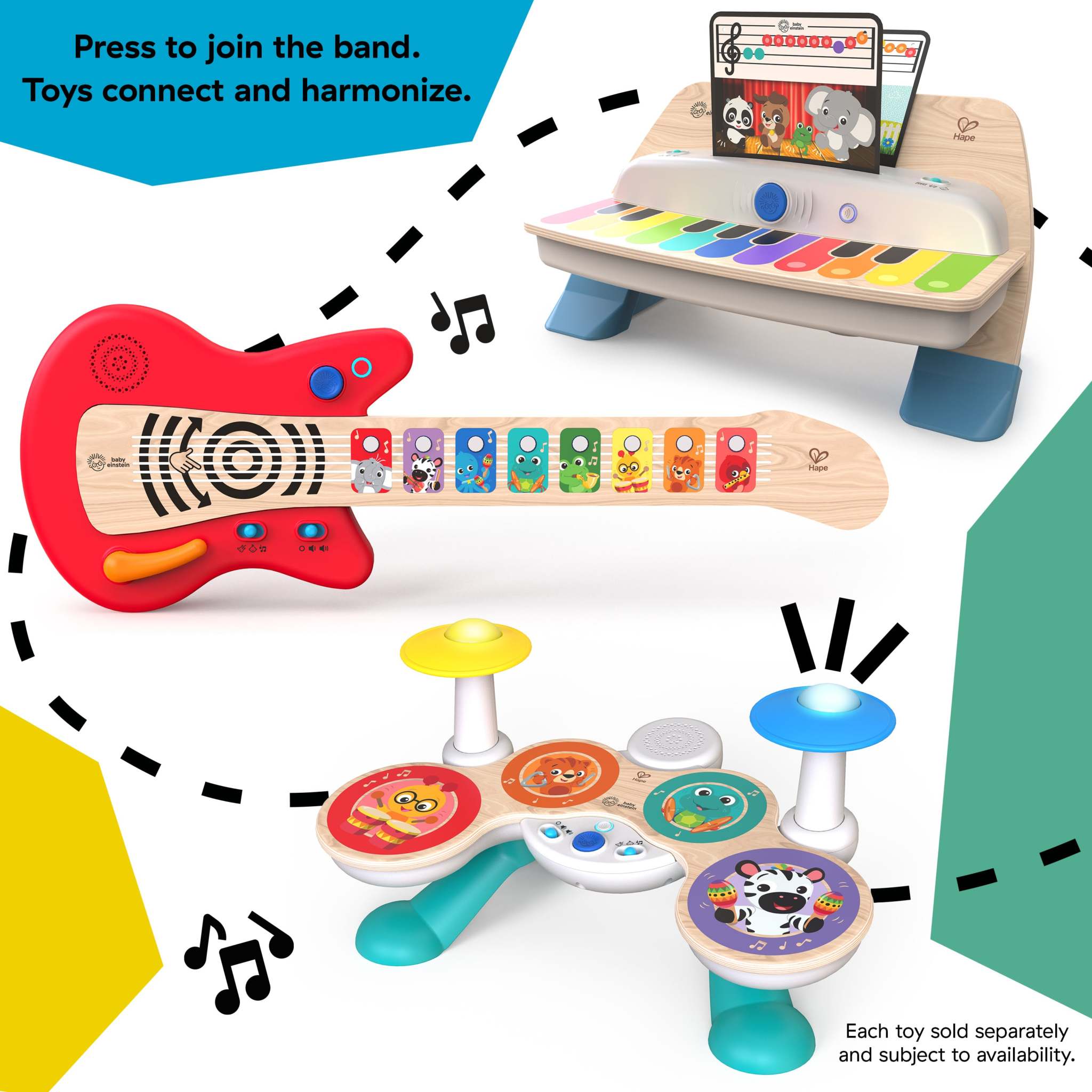together in tune duo connected magic touch instrument set
