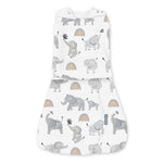 swaddleme by ingenuity arms free convertible swaddle - happy elephant