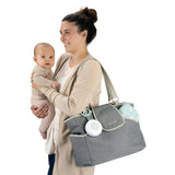 mother and baby with pock-a-bye baby streaming music player & sootherr