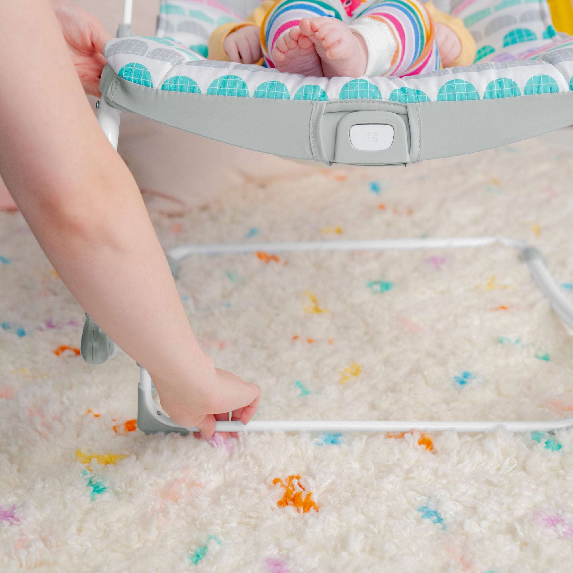 rosy rainbow infant to toddler rocker