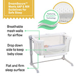 dreamsecure 2-in-1 co-sleeping bassinet