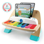 Baby Einstein Magic Touch Instruments colorful wooden toddler piano with music sheets and volume control