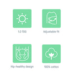 swaddleme by ingenuity arms free convertible swaddle - dashed lines