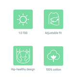 swaddleme by ingenuity arms free convertible swaddle - dashed lines
