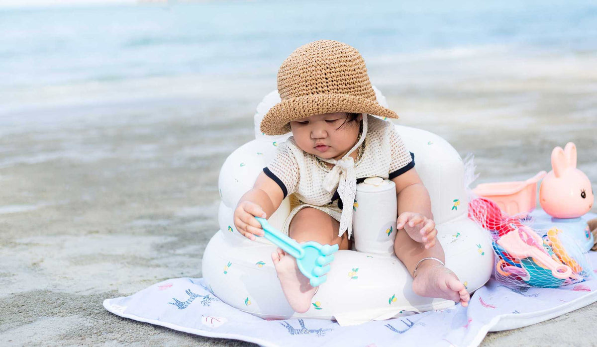 baby at beach
