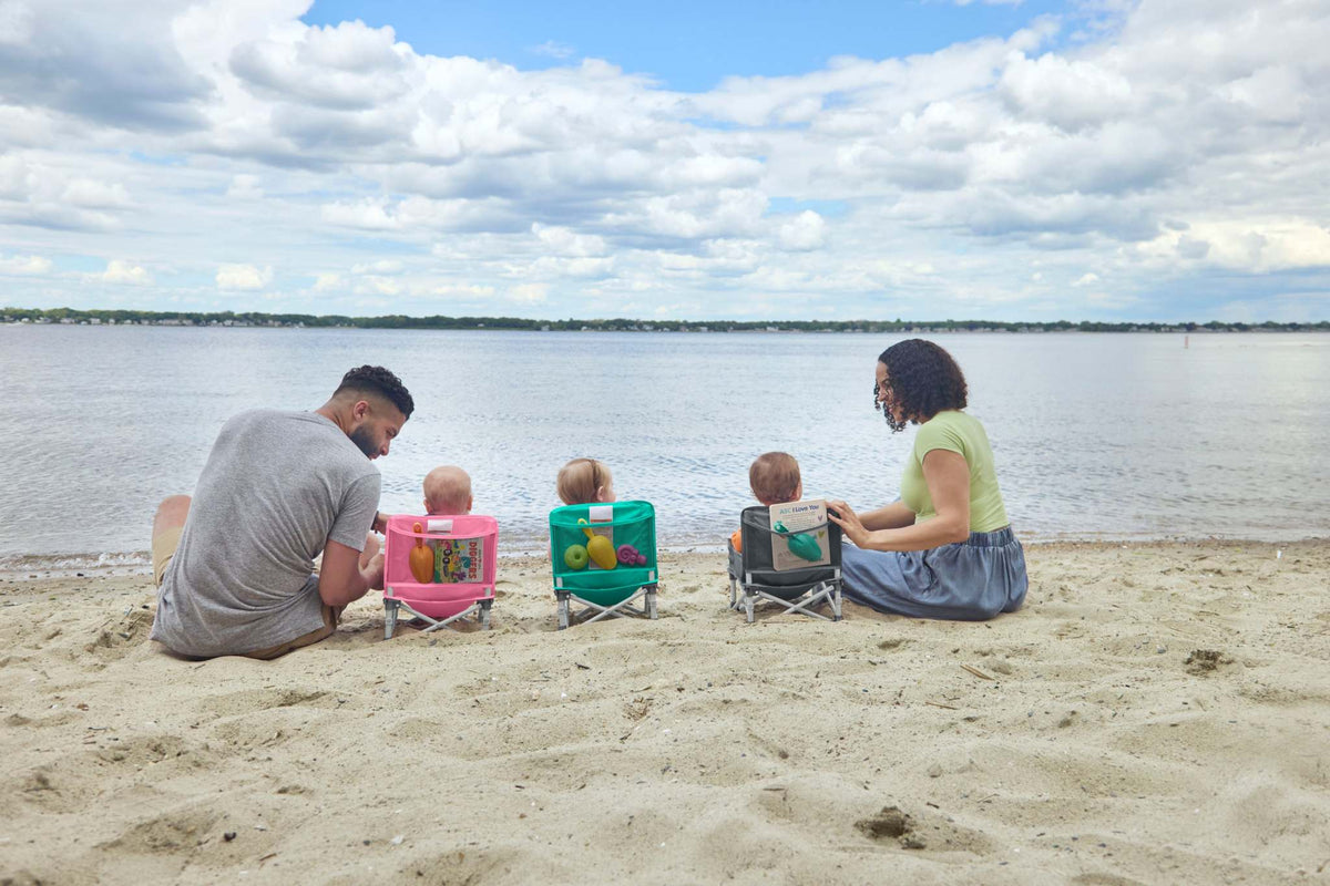 Family enjoying summer picnic with essential gear