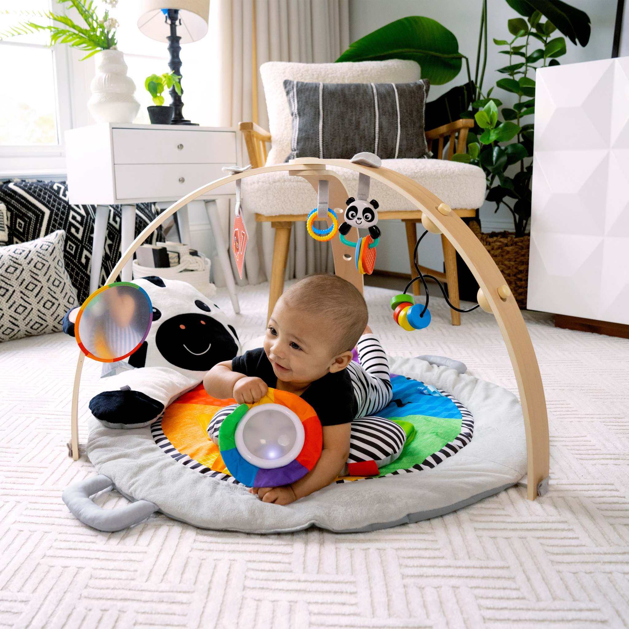 Baby Einstein Play Gyms & Mats with colorful interactive toys, mirrors, and music for infant development