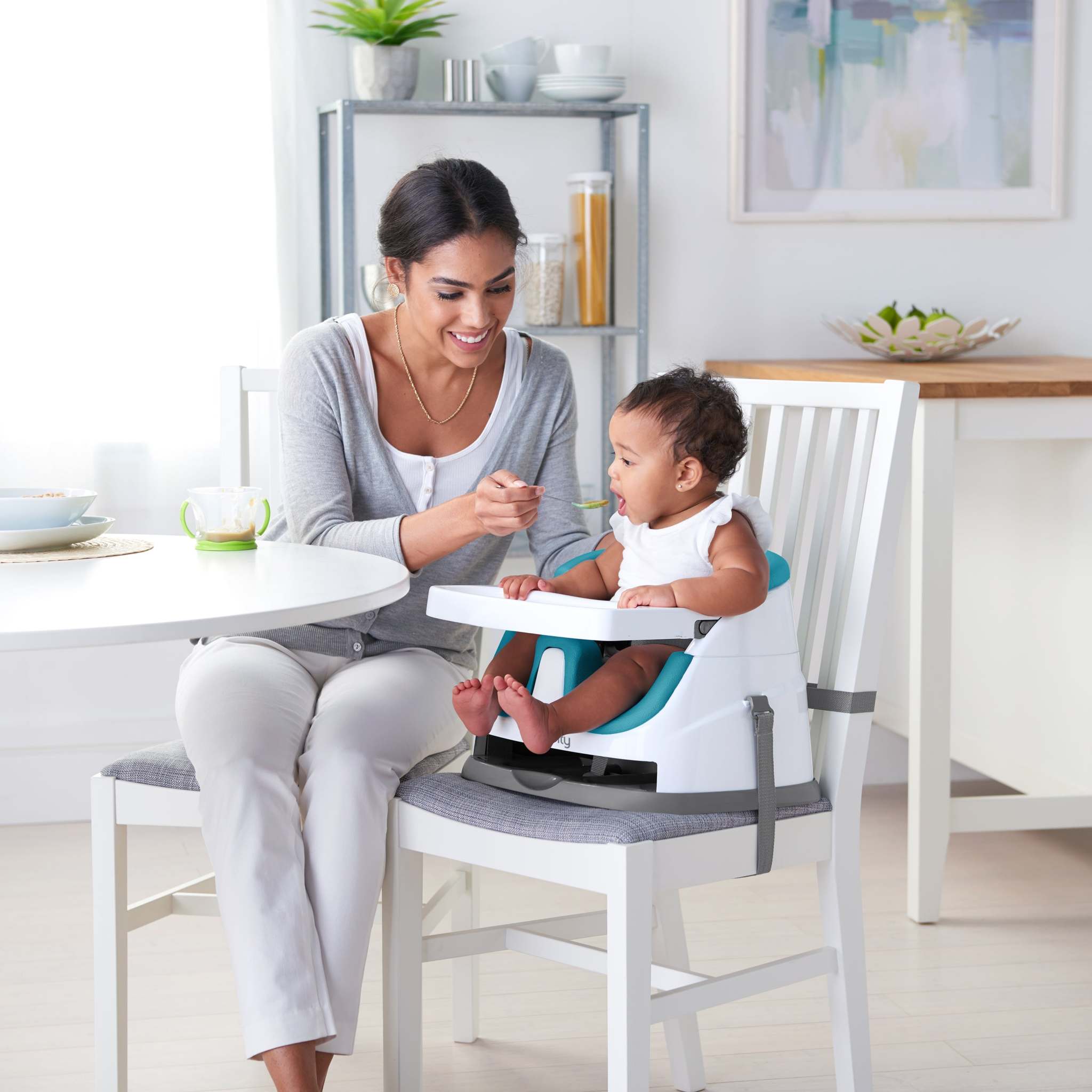 Kids2 baby seats and bouncers with soothing motion, interactive toys, and ergonomic design for comfort and development