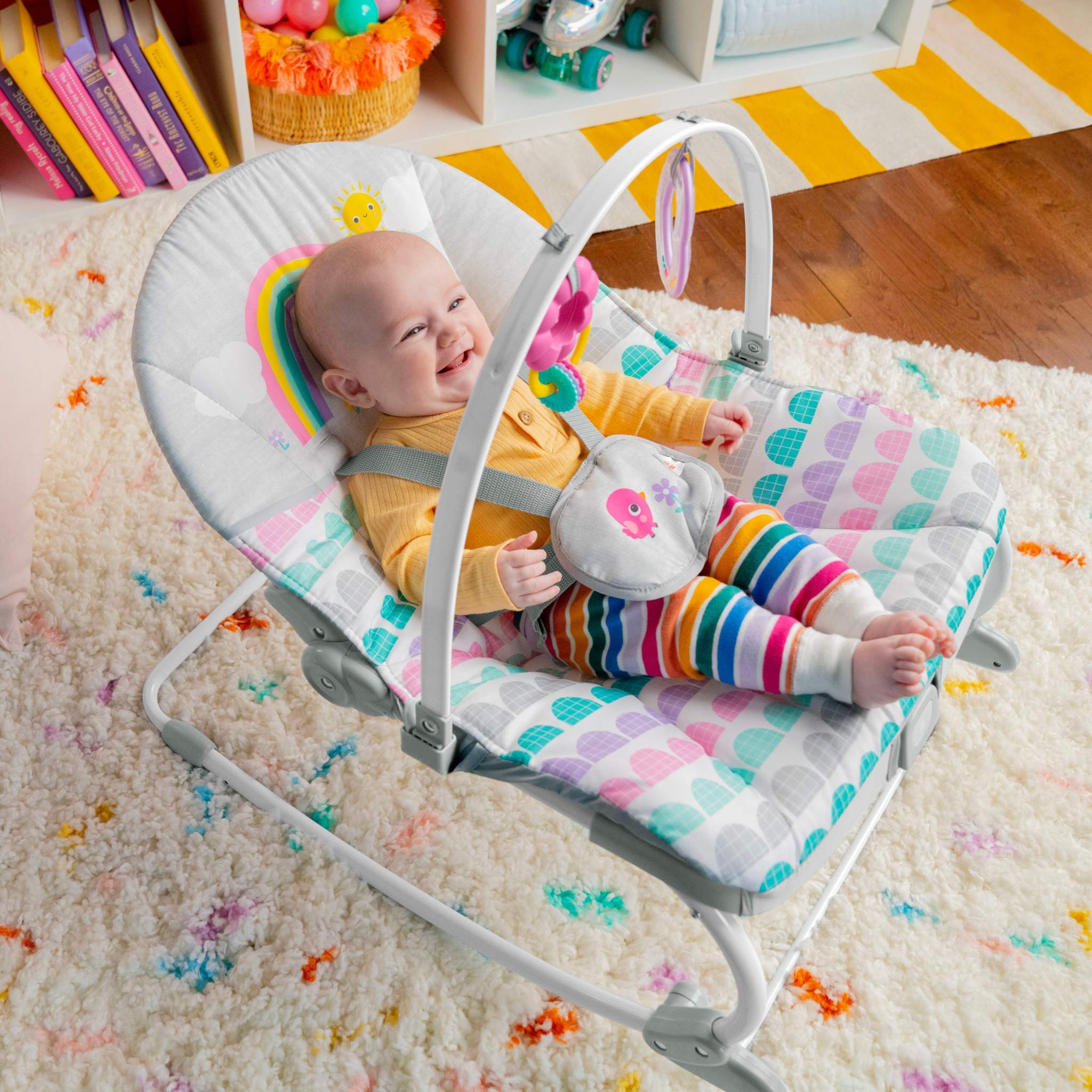 Stylish and safe baby bouncers with breathable fabrics and secure harnesses for infant comfort and support