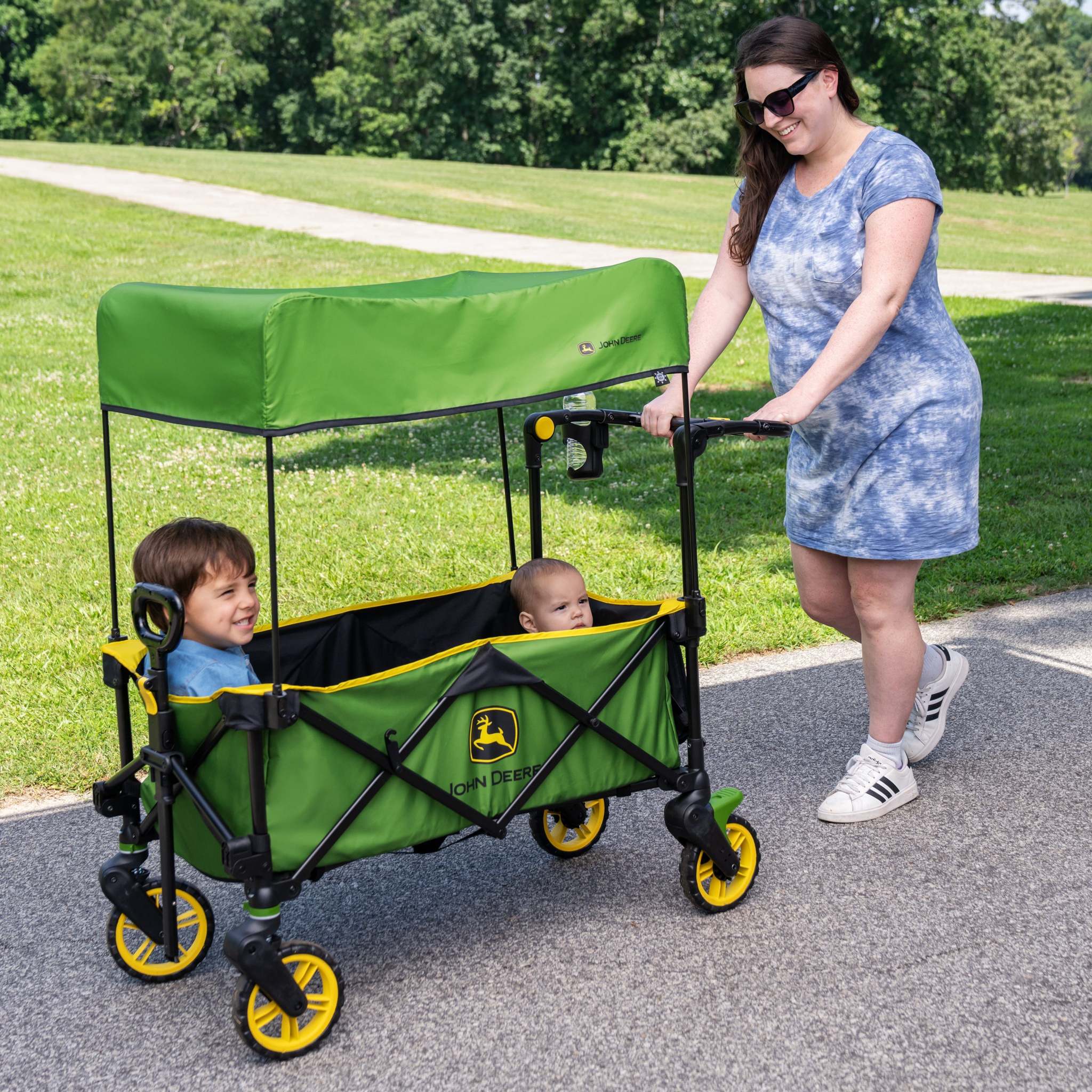 Premium stroller wagon with durable frame and ample storage for family outings