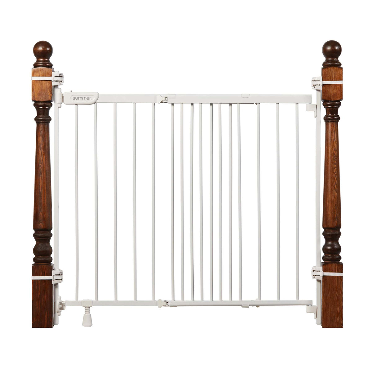 Elegant wooden baby gate for home safety and decor