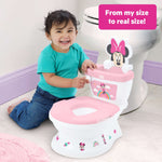 Disney Baby Minnie Mouse My Size Potty 2-in-1 toddler training toilet with stickers and flushing sounds