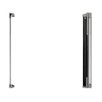 Tuck Away Retractable extra wide safety gate with metal, plastic, and fabric materials