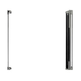 Tuck Away Retractable extra wide safety gate with metal, plastic, and fabric materials