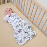 SwaddleMe by Ingenuity Arms Free Convertible Baby Swaddle, Size 3-6 Months, 14-18 Pounds - Dashed Lines