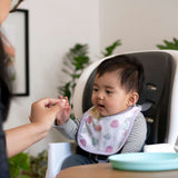 Ingenuity Easy Eater 4-Pack Absorbent Terry-Backed Cotton Baby Bib Set for Eating or Teething - Grazy