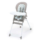 Trio Foldaway 6-in-1 High Chair with adjustable footrest and removable tray for easy cleaning