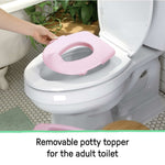 Summer by Ingenuity My Size Potty Pro toddler potty with realistic flushing handle and built-in storage compartment