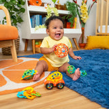 Bright Starts Soothers & Shakers 5 Piece Gift Set, On the Go Baby Toys