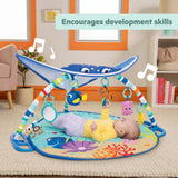 Finding Nemo Mr. Ray Ocean Lights & Music Baby Activity Gym with plush toys and tummy time pillow