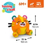 Bright Starts Bop Around Tiger Crawl & Chase Pal, Baby Activity Toy, 6 Months+
