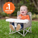 Bright Starts Pop 'N Sit Portable Booster, Grey