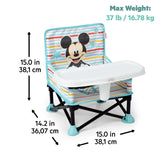 Bright Starts Disney Baby Pop 'N Sit Portable Booster, Mickey Mouse