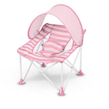 Bright Starts Pop 'N Chill Travel Seat, Pink Stripe