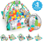 Your Way Ball Play 5-in-1 activity gym and tropical ball pit with toys and 40 colorful balls